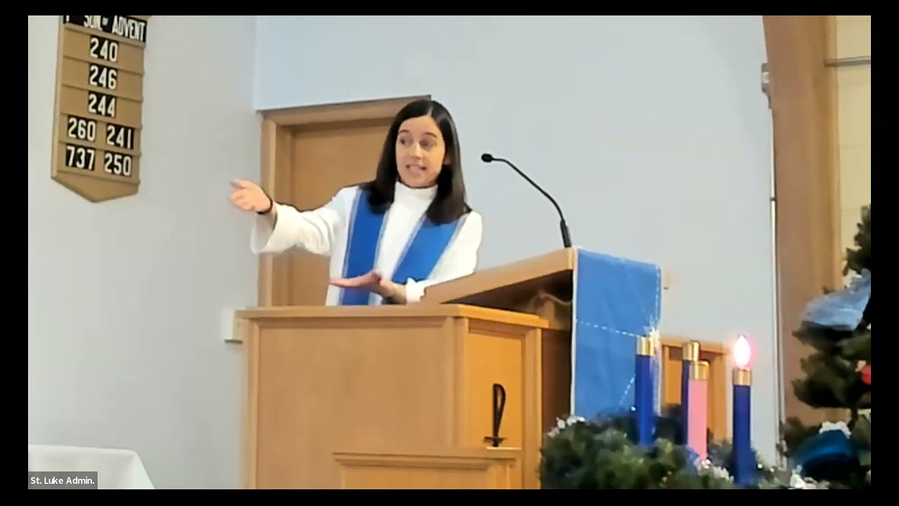 Gospel and sermon for December 3, 2023.