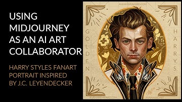 Using Midjourney AI As an Art Collaborator | Creating a Harry Styles J.C. Leyendecker Portrait