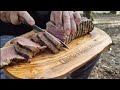 In FOREST !!! TENDER Juicy BEEF TENDERLOİN with POTATOES. ASMR