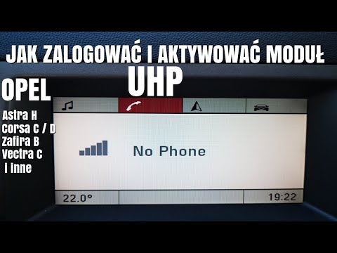 Opel Jak zalogowac modul uhp vectra,astra,corsa,zafira