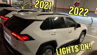 Are the new 2022 Toyota RAV4 headlights brighter than the 2021?!
