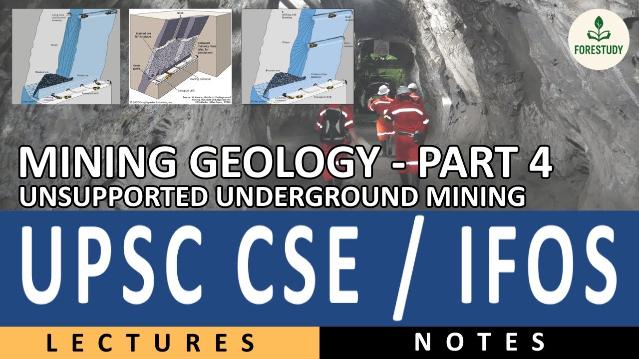 ⛏️ Unsupported Mining Methods | IFoS & UPSC CSE Geology Optional - YouTube