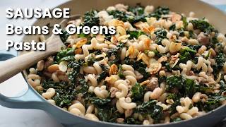 Sausage, Beans & Greens Pasta (Gluten-Free & Dairy-Free)