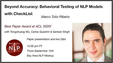 Beyond Accuracy Behavioral Testing of NLP Models with CheckList