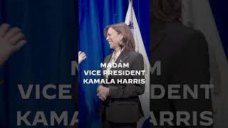 Actress Melissa Fumero and Vice President Kamala Harris