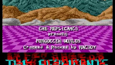 THEREPLICANTS - FORGOTTEN WORLDS - ATARI Cracktro / Crack Intro ( ATARI STE / STF / FALCON )