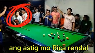 dumayu nanaman c Rica rendal. palaban na talaga to c Rica rendal.