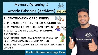 Mercury & Arsenic poisoning || Mercury poisoning || Arsenic poisoning #pharmacology