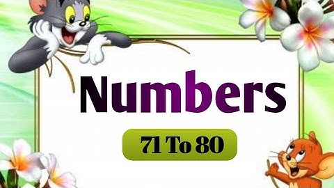 Numbers Name Song 71 To 80 | Learn Numbers Song For Kids |#Cockoo Tv
