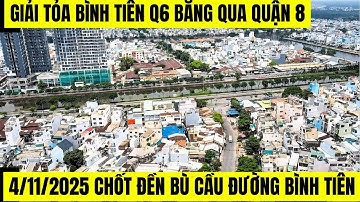 4 november 2025 Bouwplaats voor de bouw van de Binh Tien-brug en -weg, 6.300 miljard VND-overgang...