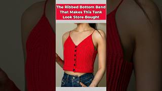 Tank top finish that looks professional #crochet #easypattern #shorts