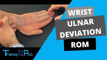 Goniometry | Wrist Ulnar Deviation Range of Motion