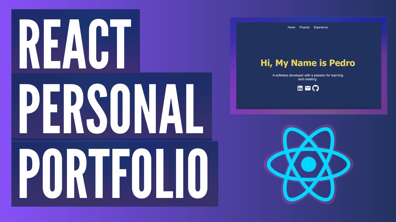 React Personal Portfolio Website - Code and Deploy A React Portfolio