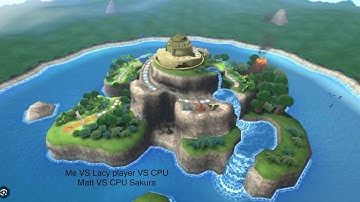 Nintendo Wii U Wii party board game island Me VS Lazy player VS CPU Matt VS CPU Sakura