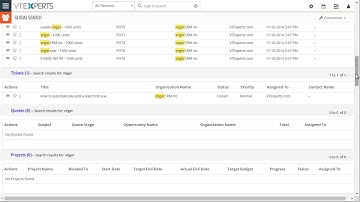 VTiger 7 Global Search (Searches All Fields & Modules)