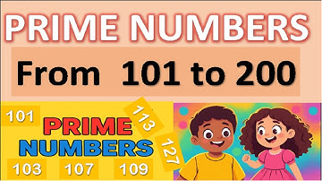 Learn Prime Numbers from 101 to 200 |  Fun Math Lesson for Kids with Visuals & Voice