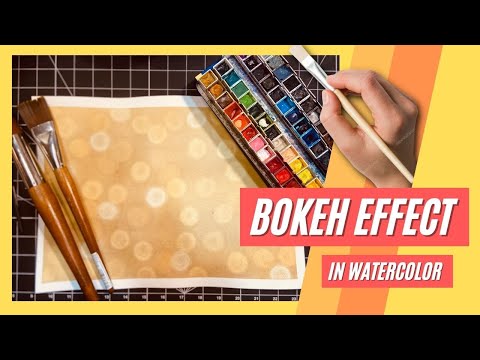 Easy bokeh watercolor technique | How to paint bokeh in watercolor | beginner watercolor tutorial