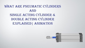 what are Pneumatic cylinders and  Single acting cylinder & double acting cylinder explained| Animate
