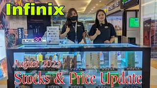 INFINIX Stocks & Price Update August 2023, Infinix Note 30 VIP, Zero Ultra 5G, Hot 30 series,Hot 20s