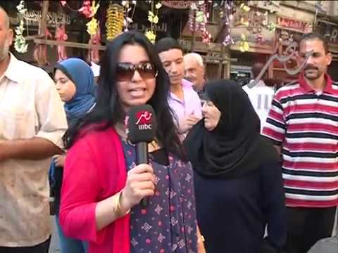 الاعلامية عبير عامر مراسلة  استقبال المواطنين لاستقبال عيد الاضحي و دور ادارة التموين