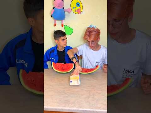 Reverse prank watermelon🔄😱😂