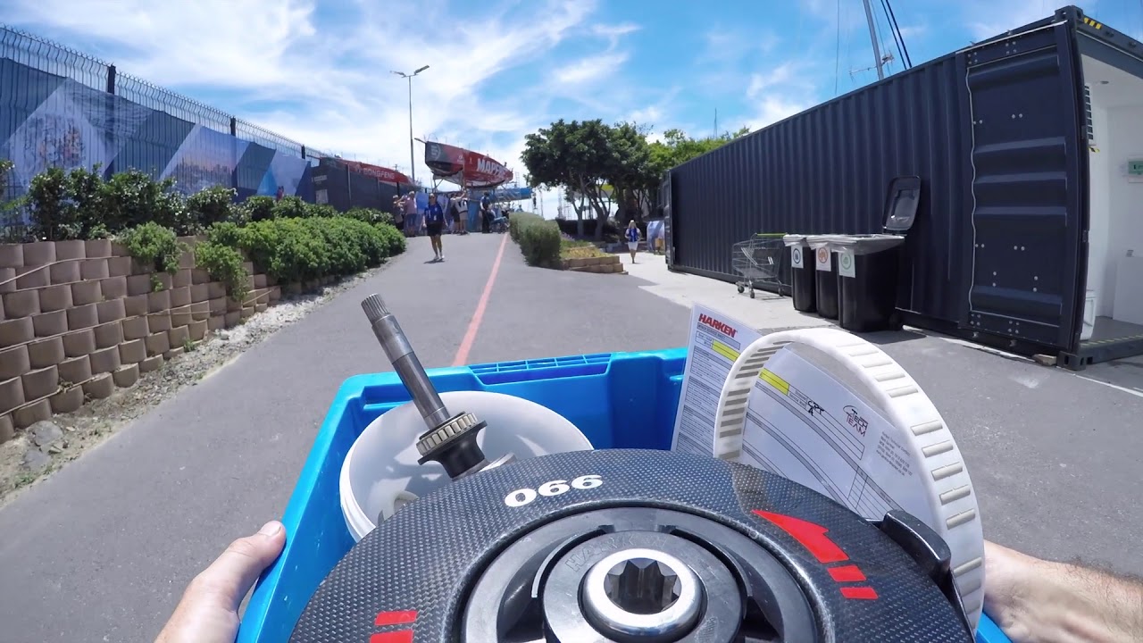Follow a Harken 990 winch through the Volvo Ocean Race Boatyard