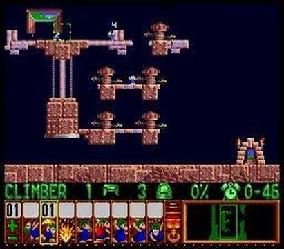 Lemmings - Sunsoft Level 1 Solution