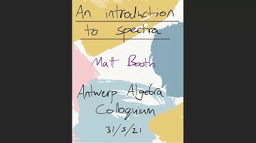 An introduction to spectra