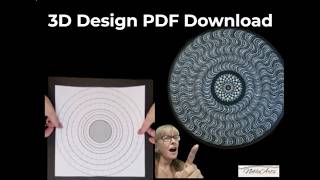 3D Mandala Template Transfer Tutorial – Easy Guidelines Without a Compass