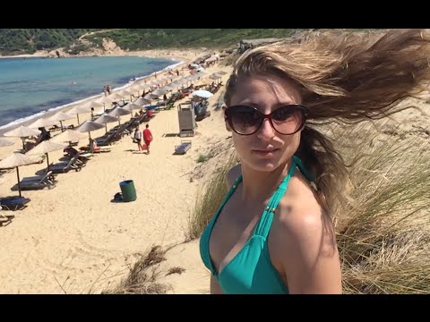 Sexy Girl on Windy Weather