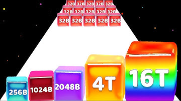 Jelly Cube 2048 - ASMR Gameplay ( Part - 05 ) 16 Trillion