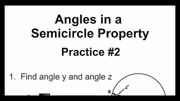 Circle Geometry 44 - Angles in a Semicircle Property - Practice #2