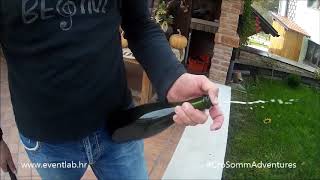 Croatian Sommelier Adventures Šember sparkling wine disgorgement by hand