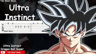 Video thumbnail of "Dragon Ball Super - Ultra Instinct (Clash of Gods) Guitar Tutorial"