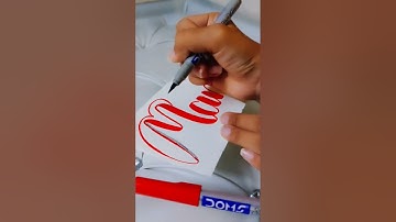 Name request: Mansi🤩    #calligraphy #nameseries #brushpencalligraphy #calligraphylettering #shorts