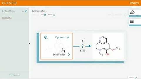 New.Reaxys Synthesis Planner - Manually