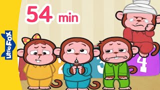 영어 유치원에서 듣는 영어노래 54 min | 파닉스 | 너셔리라임 | 다섯 꼬마 원숭이 외 | 유치원 영어동요