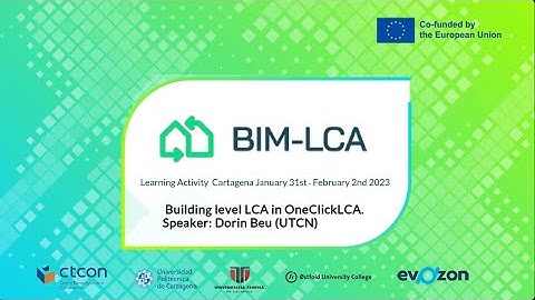 Building level LCA in OneClickLCA | BIM-LCA