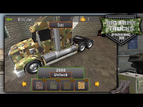 Big Army Trucks Parking 3D - Gameplay Android