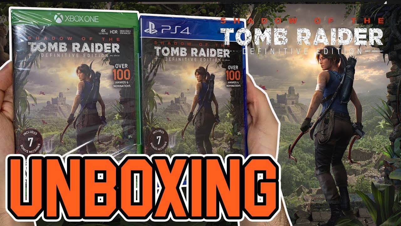 Geroosterd Afleiden versterking Shadow of the Tomb Raider Definitive Edition (XBox One/PS4) Unboxing -  YouTube