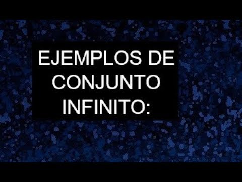 Video: ¿Cómo se escribe un conjunto infinito?