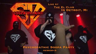 Soopa Villainz live at the El Club in Detroit, MI 10/30/2019 Psychopathic Soopa Party Devil’s Night