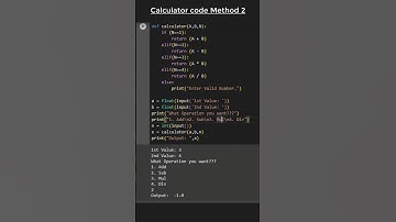 Cool way to code for CALCULATOR in Python 🆒😁😁