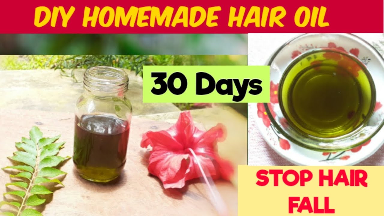 DIY Homemade Hair Oil-Stop Hair Fall Within 30 days | Hair Oil for Fast ...