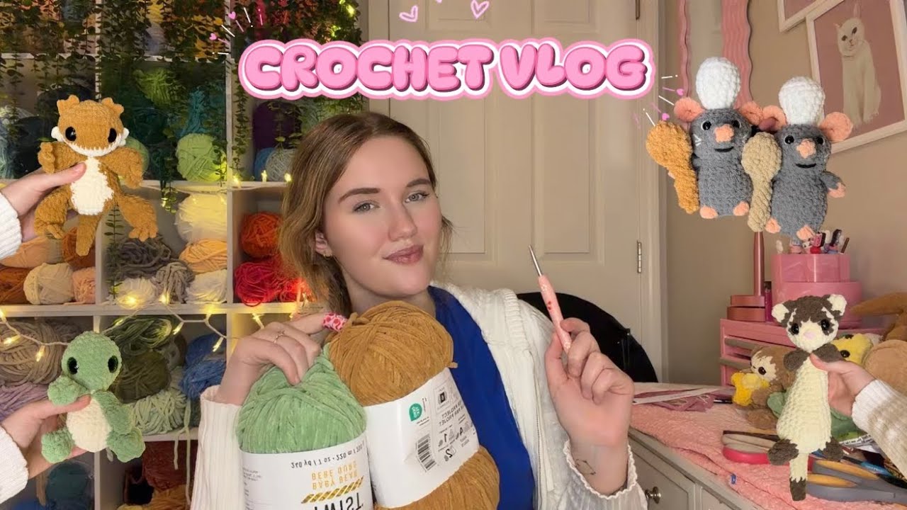 Crochet Vlog🩷 Restocking🤍 Trying New Patterns