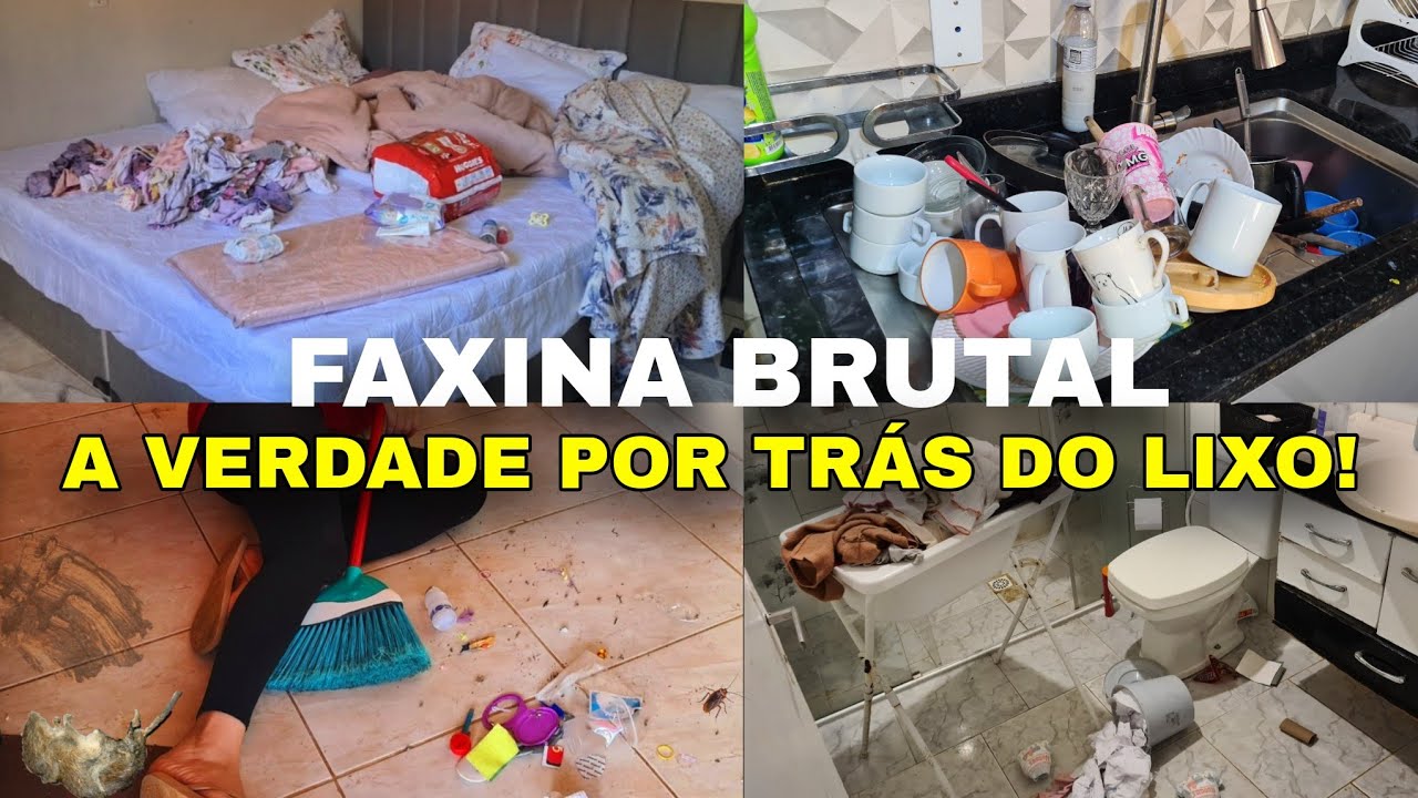 12 MESES SEM FAXINA PESADA NA CASA - ESTAVA UM LIXO 🤮| FAXINA COMPLETA
