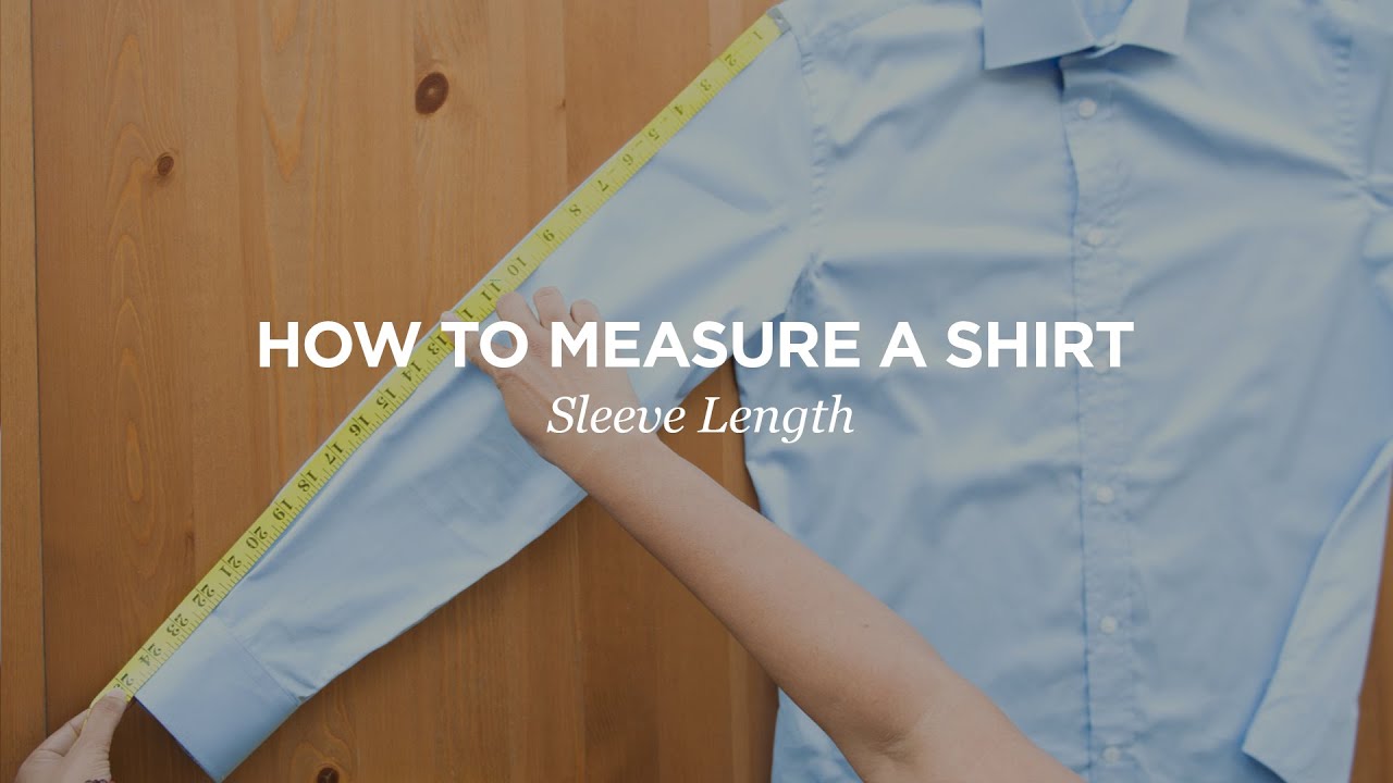 How To Measure A Shirt Sleeve Length YouTube