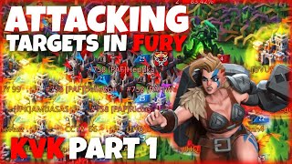 Lords Mobile| ATTACKING TARGETS IN FURY - KVK PART 1!!