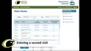 Heronries Census - how to use the online application screenshot 2