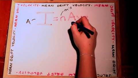 Mean Drift Velocity AS Physics